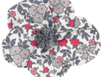 Petite Barrette Pétales de Fleur serenade rouge gris