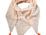 Foulard pompon arc en ciel