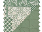 Tissu matelassé ex2546 patch vert