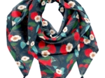 Foulard pompon mandarina