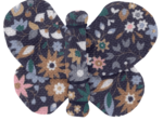 Barrette petit papillon seventies