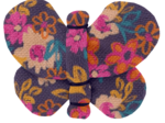 Barrette petit papillon hippie fleurie