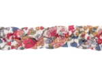 Barrette cheveux tressée porcelaine rosée