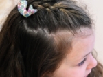 Barrette Baleine pastel fleuri