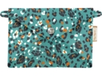 Petite pochette enveloppe panthère jade