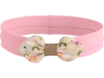 Bandeau jersey bébé noeud arc en ciel