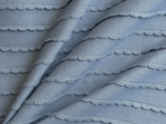 Tissu jersey feston bleu