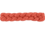 Barrette cheveux tressée gaze lurex corail