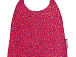 Serviette enfant élastique pompons cerise