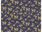 Tissu coton au mètre ex2617 colines fleuries dorées