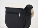 Base petite besace sans bandoulière noir verso