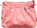 Pochette plissée triangle or poudré