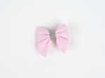 Barrette Mini Noeud Papillon oxford rose