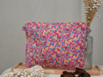 Pochette tissu cocktail de fleurs