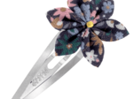 Barrette clic-clac fleur étoile seventies