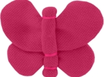Barrette petit papillon fuchsia