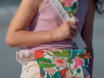 Pochette tissu fleurs des iles