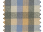 Tissu coton au mètre ex2551 carreaux tartan bleu camel
