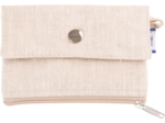 Mini pochette porte-monnaie  lin pailleté