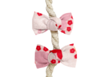 Barrettes clic-clac petits noeuds petits coeurs