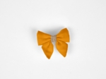 Barrette Mini Noeud Papillon ochre