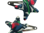 Barrettes clic-clac étoile  tulipes