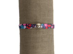 Bracelet tissu Lisa romance fleurie