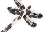 Barrette libellule leopard