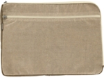 Pochette ordinateur 15 pouces lin doré