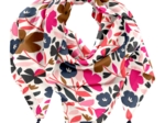 Foulard pompon champ floral
