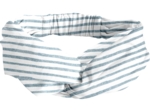 Bandeau croisé rayé bleu blanc