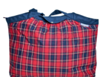 Sac cabas moyen tartan rouge