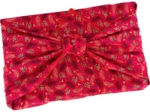 Furoshiki grand 73 x 73 cm tiges rouges de noël ex1013