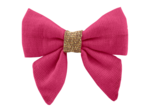 Barrette Mini Noeud Papillon fuchsia