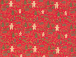 Tissu coton au mètre féérie noel rouge