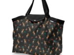 Grand sac cabas en tissu palma girafe