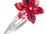 Barrette clic-clac fleur étoile hanami