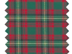 Coupon tissu 1 m ex2316 tartan or vert