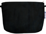 Pochette tissu  velours noir