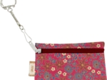 Pochette porte-clés badiane framboise