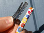 Petite barrette croco tutti fleuri