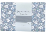 Coupon tissu 1 m ex2337 mini fleuri lilas ciel