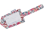 Etiquette bagage boutons rose