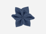 Barrette fleur étoile jean fin