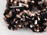 Chouchou sequins bronze