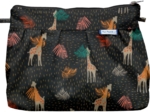 Pochette plissée palma girafe