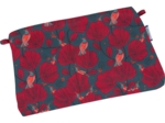 Mini pochette tissu oiseau de noël
