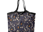 Sac cabas taille moyenne plissé pensées marines