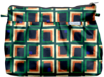 Pochette plissée carré d'art