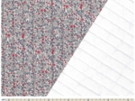 Tissu matelassé Serenade rouge gris